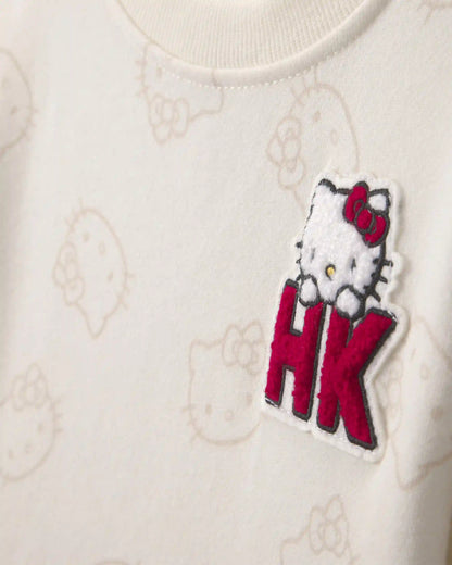 Toddler Girl Hello Kitty® Heart Long-Sleeve Layered Dress - Cream
