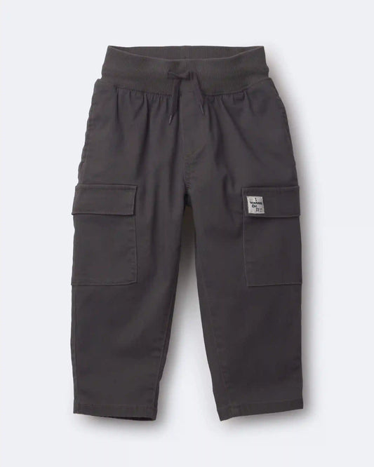 Toddler Boy Cargo Pant - Dark Grey
