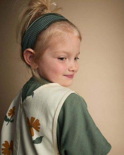 Toddler Girl Otter Pocket Jumper in Floral Print - Cream