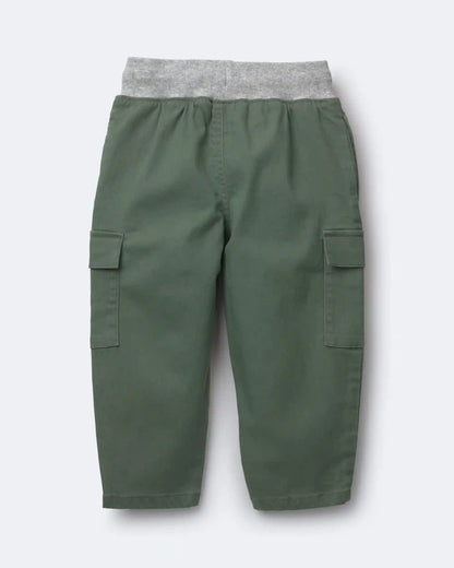 Toddler Boy Cargo Pant - Olive/Heather Grey