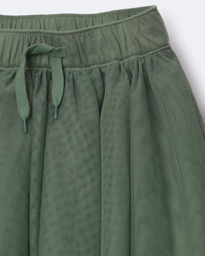Toddler Girl Avenue Twirl™ Mini Skirt with Tulle - Olive