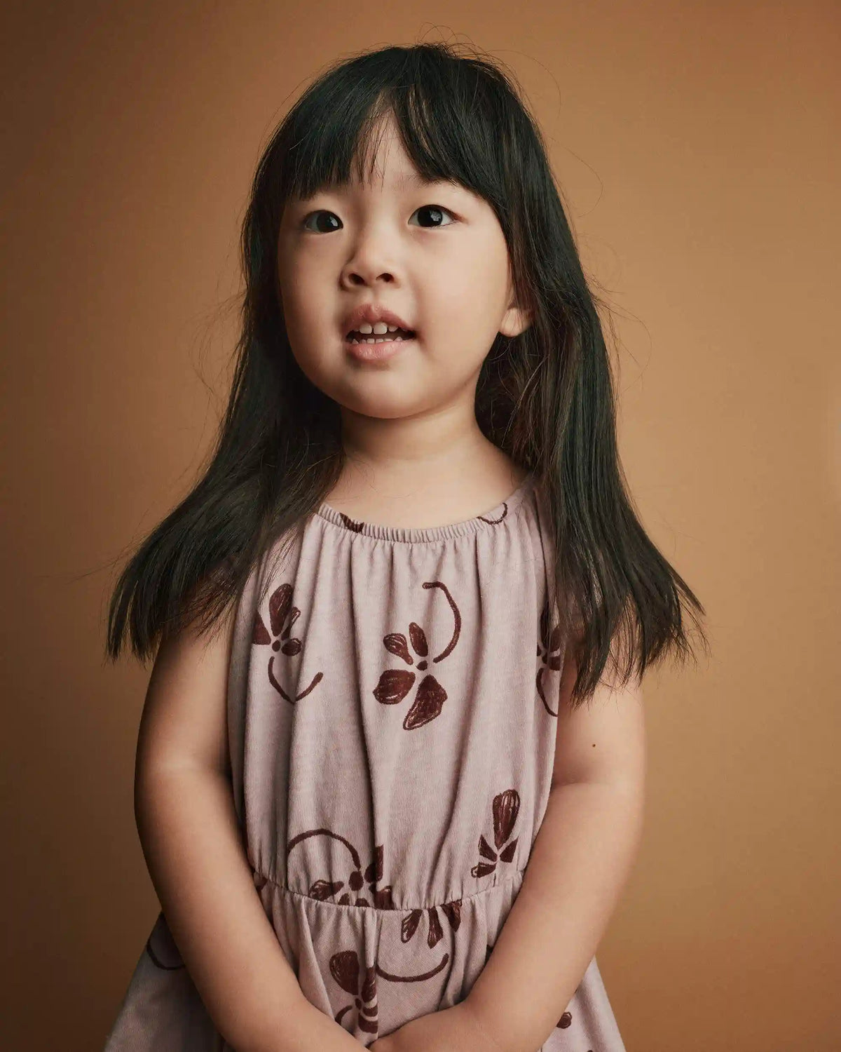 Toddler Girl Avenue Twirl™ Dress in Floral Print - Mauve