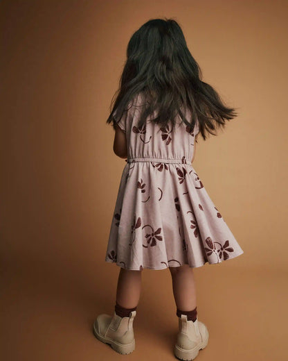 Toddler Girl Avenue Twirl™ Dress in Floral Print - Mauve