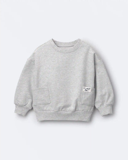 Toddler 'It Wasn't Me!' Otter Sweatshirt™ with Pockets - Heather Grey
