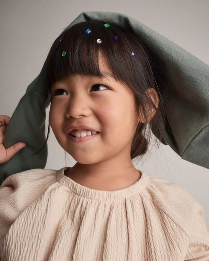 Toddler Girl Ruffle Top - Khaki