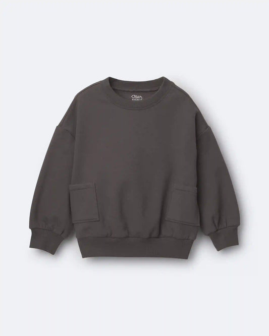 Toddler Otter Sweatshirt™ with Pockets - Dark Grey