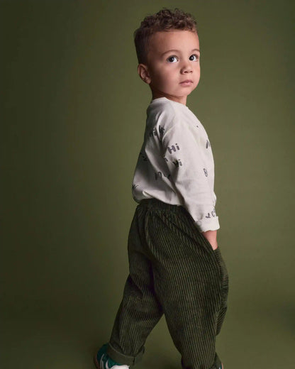 Toddler Boy Pocket Pants - Olive