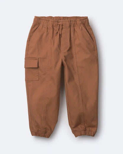 Toddler Front-Seam Joggers - Brown