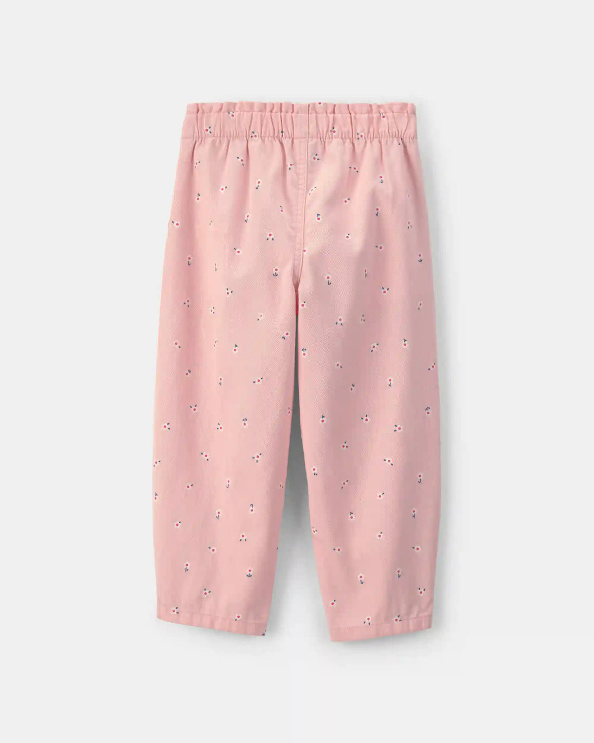 Toddler Girl Floral Twill Pull-On Pants - Pink