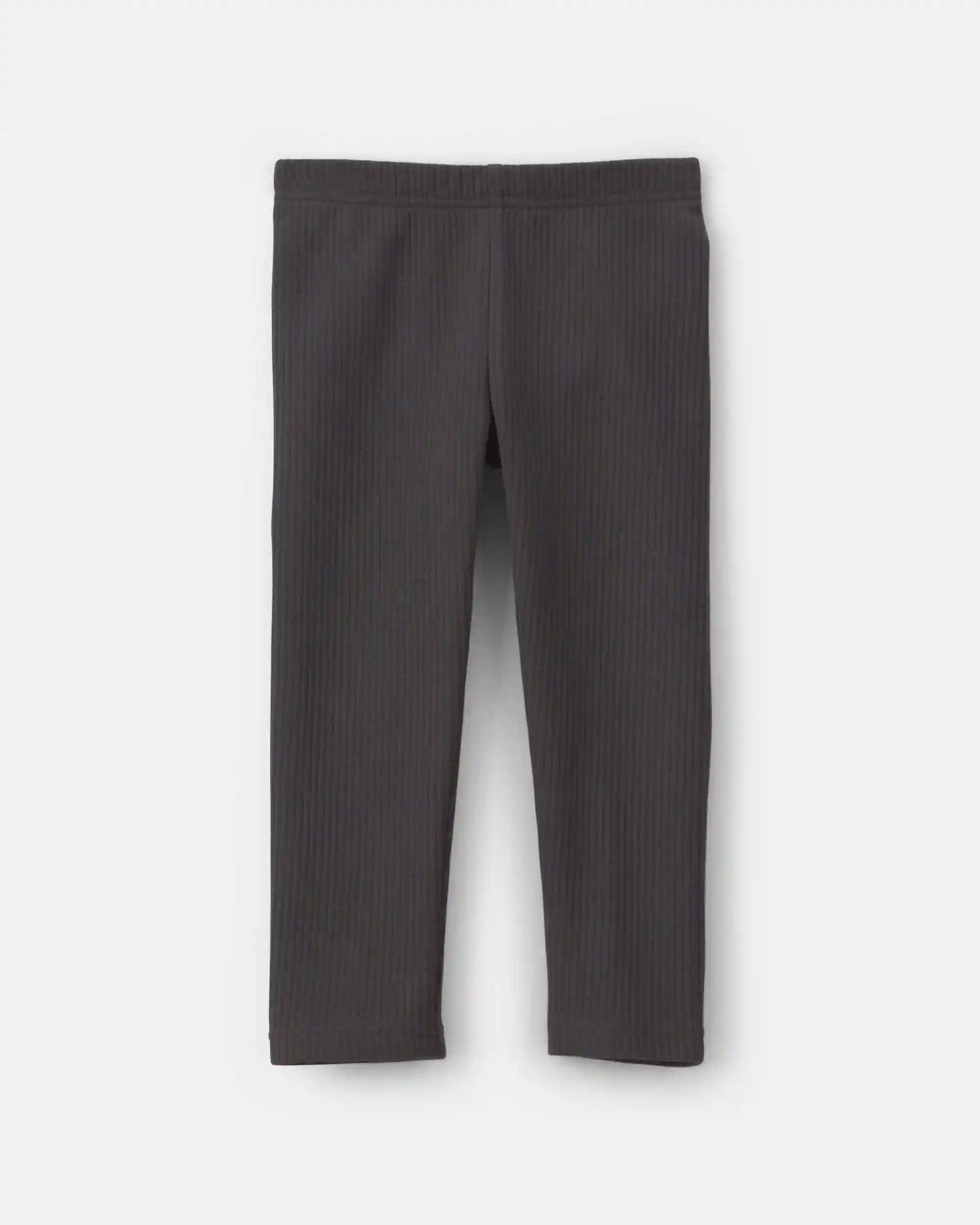 Toddler Girl Fleece Pull-On Stretch Leggings - Black