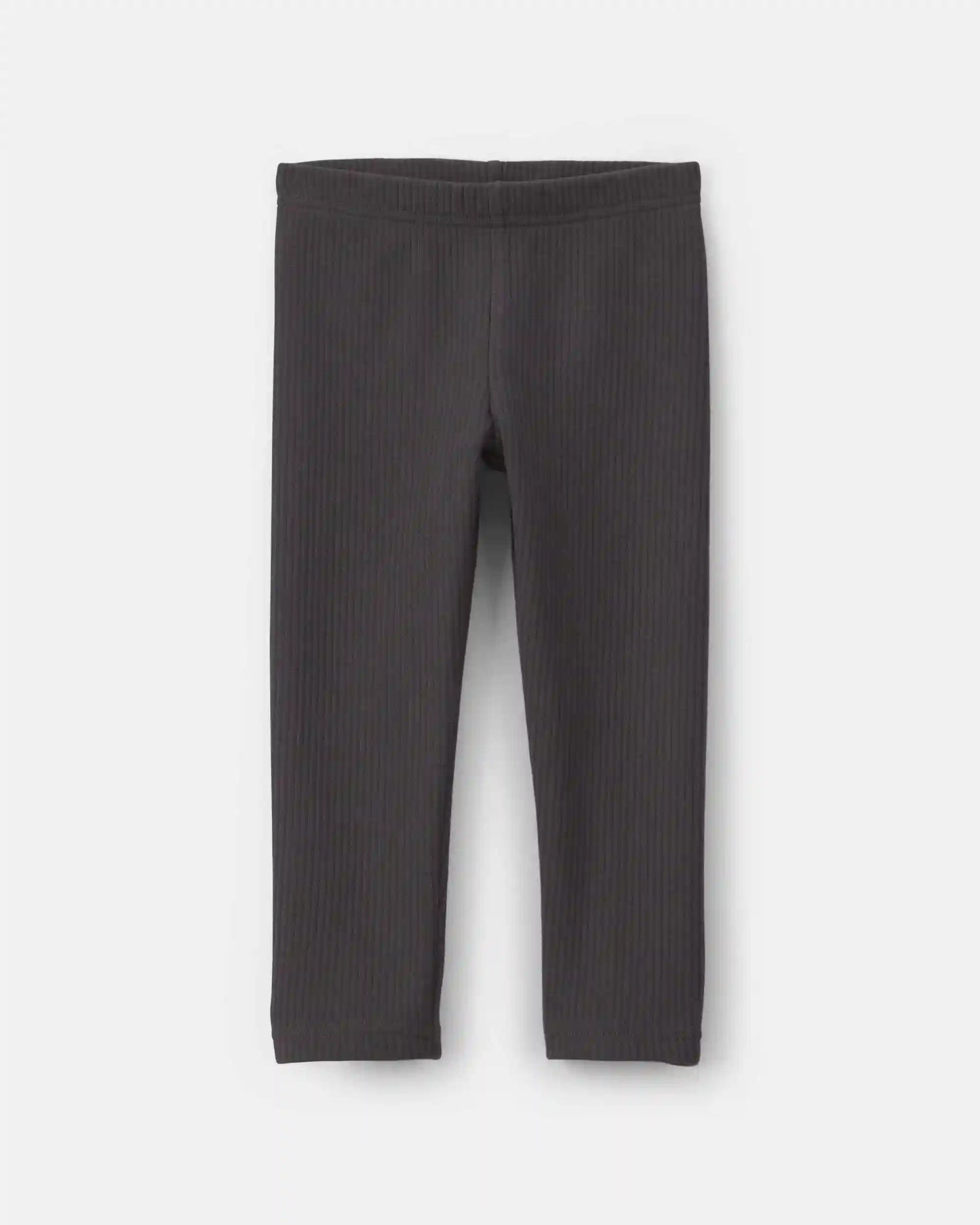 Toddler Girl Fleece Pull-On Stretch Leggings - Black