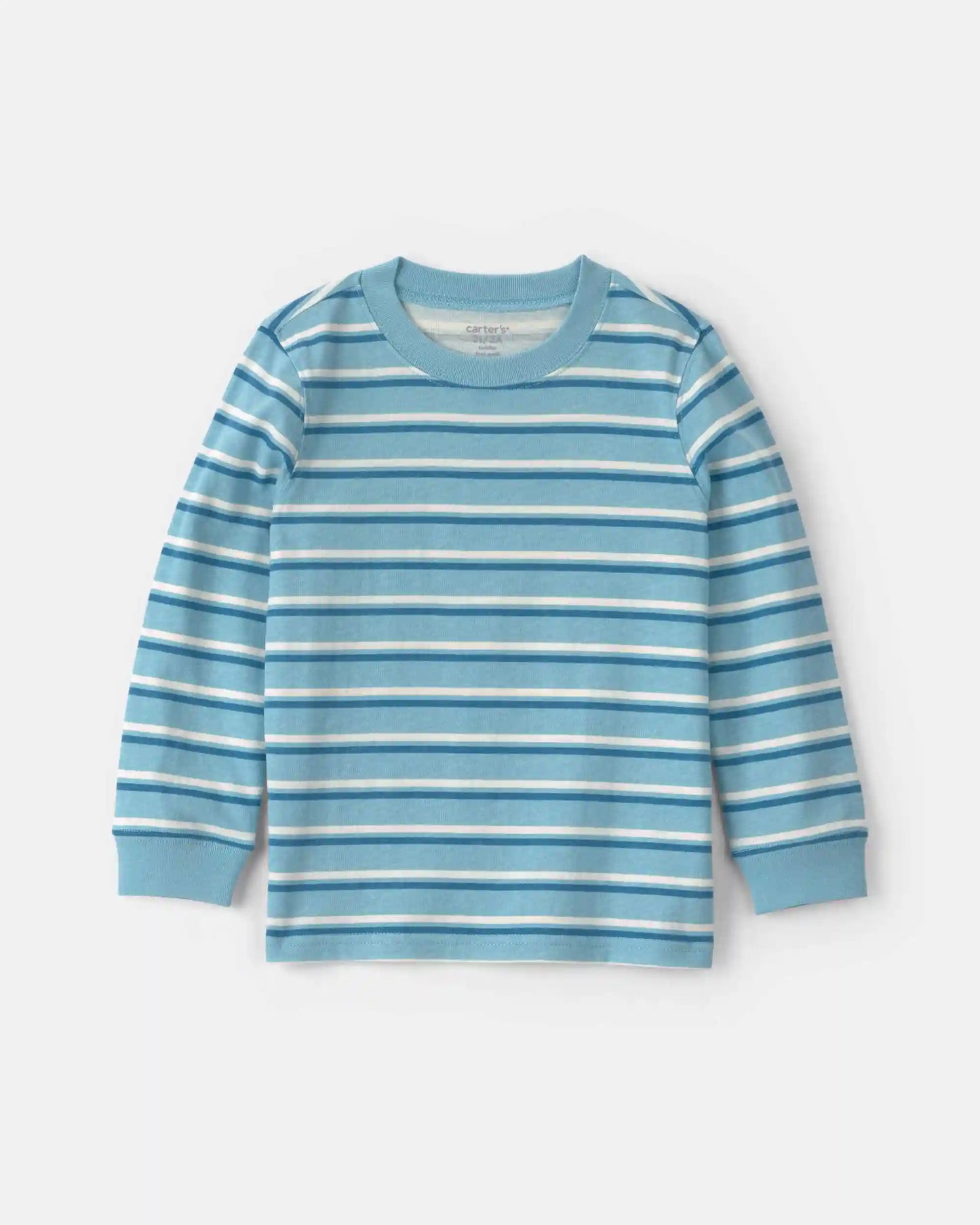 Toddler Boy Striped Long-Sleeve T-Shirt - Blue