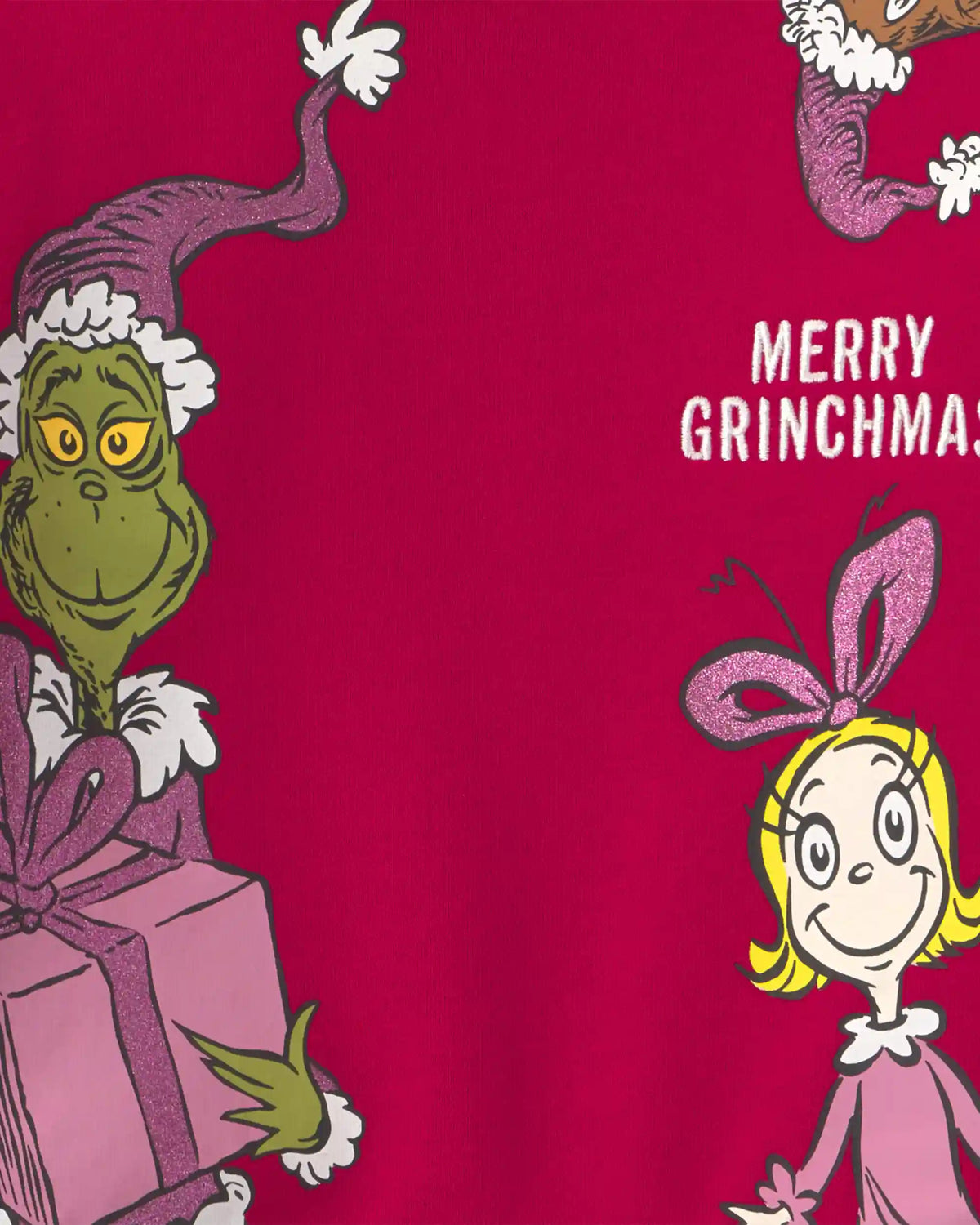Toddler Girl Dr. Seuss™ The Grinch Christmas Fleece Pullover Sweatshirt - Red