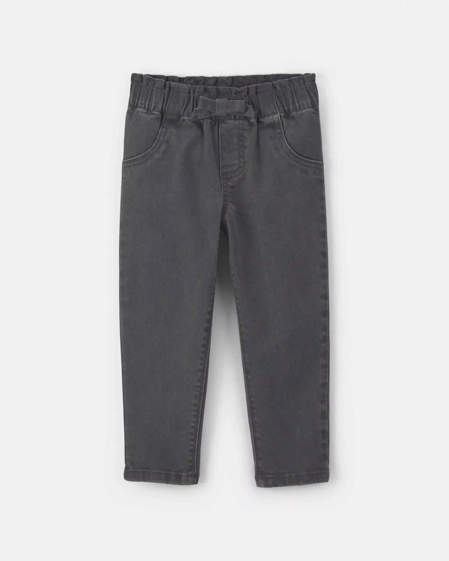 Toddler Girl Denim Pants - Black