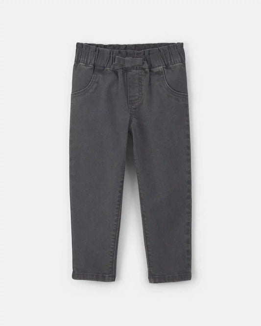 Toddler Girl Denim Pants - Black