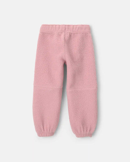 Toddler Girl Fleece Joggers - Pink