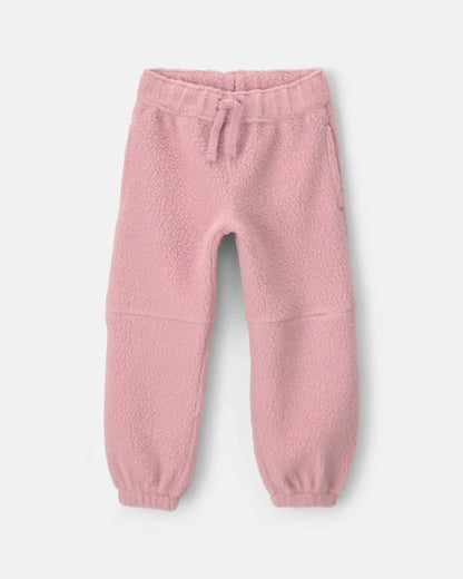Toddler Girl Fleece Joggers - Pink