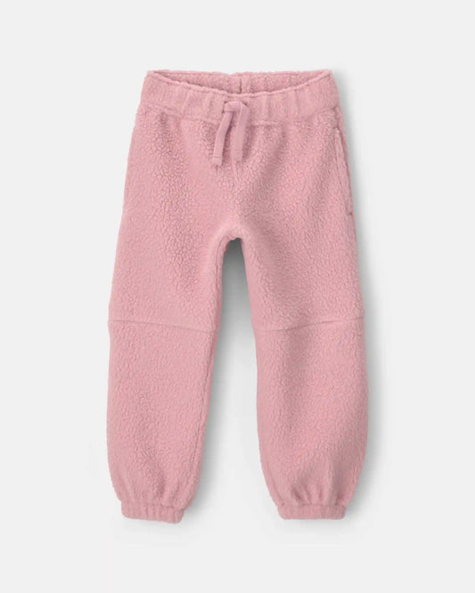 Toddler Girl Fleece Joggers - Pink