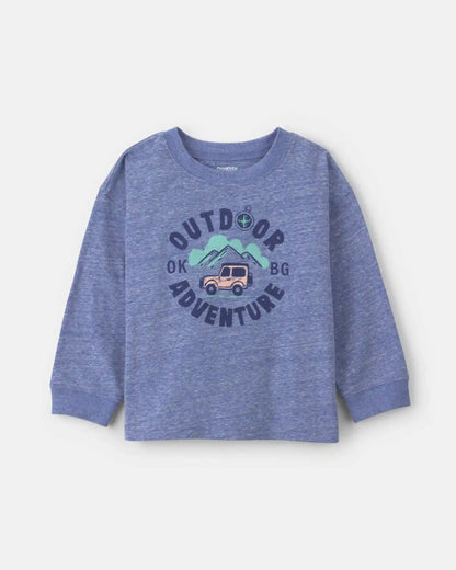 Toddler Boy 'Outdoor Adventure' Long-Sleeve Graphic Tee - Blue