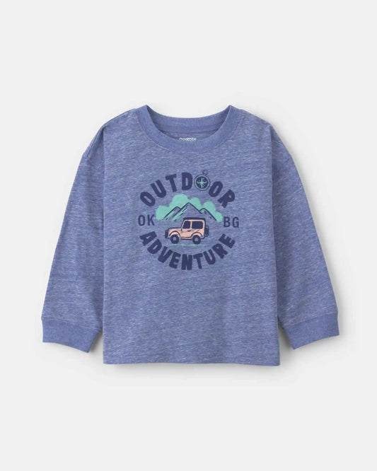 Toddler Boy 'Outdoor Adventure' Long-Sleeve Graphic Tee - Blue