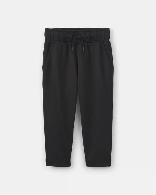 Toddler Boy French Terry Active Pants - Black