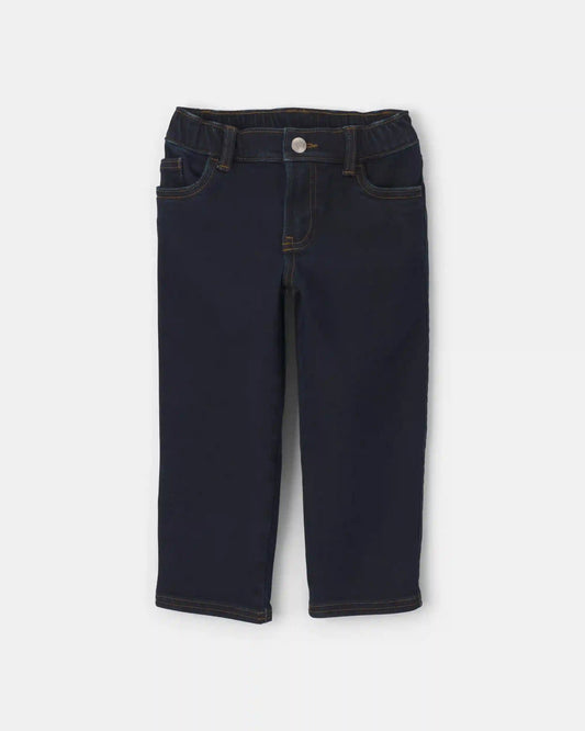 Toddler Boy Fleece-Lined Relaxed Jeans - Dark Wash