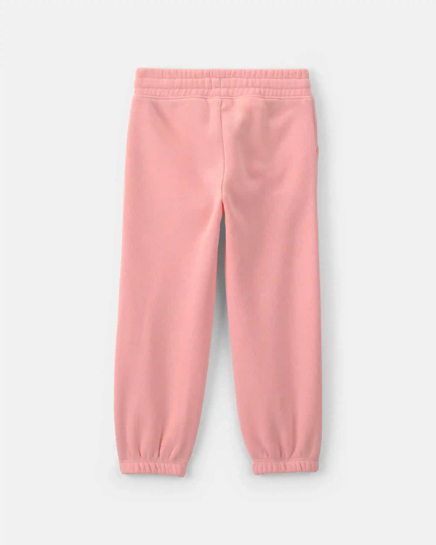 Toddler Girl Flower Fleece Pull-On Pants - Coral