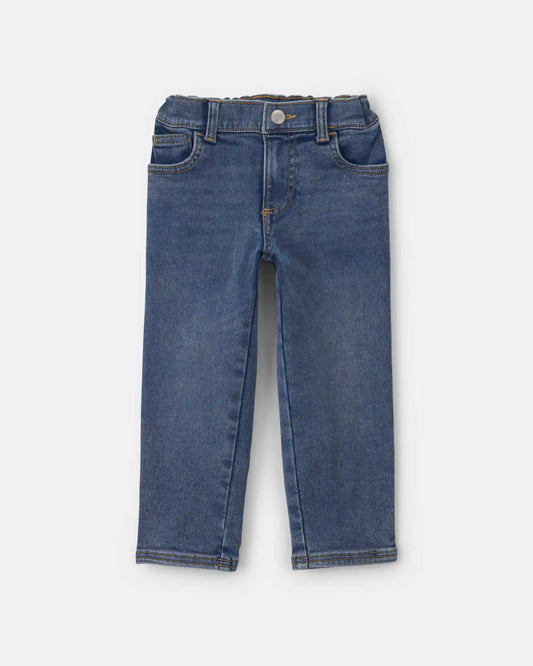 Toddler Boy Fleece-Lined Relaxed Jeans - Medium Wash