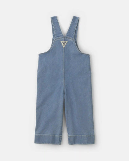 Toddler Girl Denim Overalls - Medium Wash