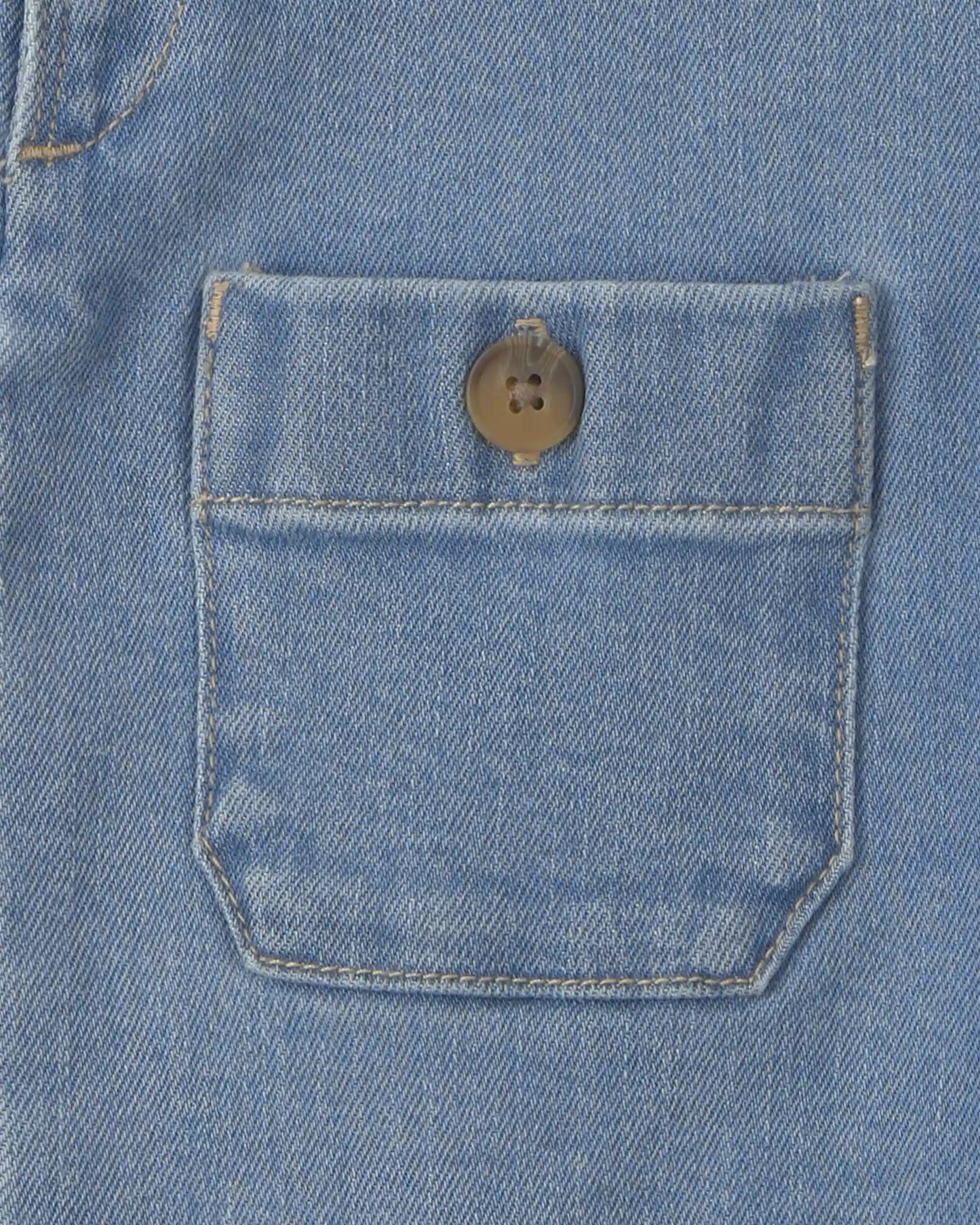 Toddler Girl Denim Overalls - Medium Wash