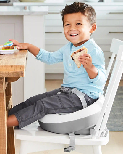 Sleek Seat Booster - Grey/White