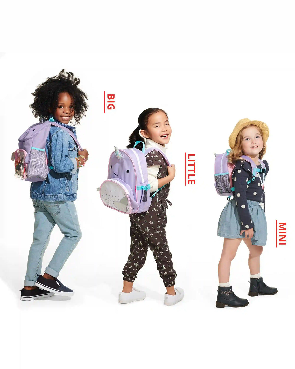 Zoo Mini Backpack with Safety Harness - Narwhal