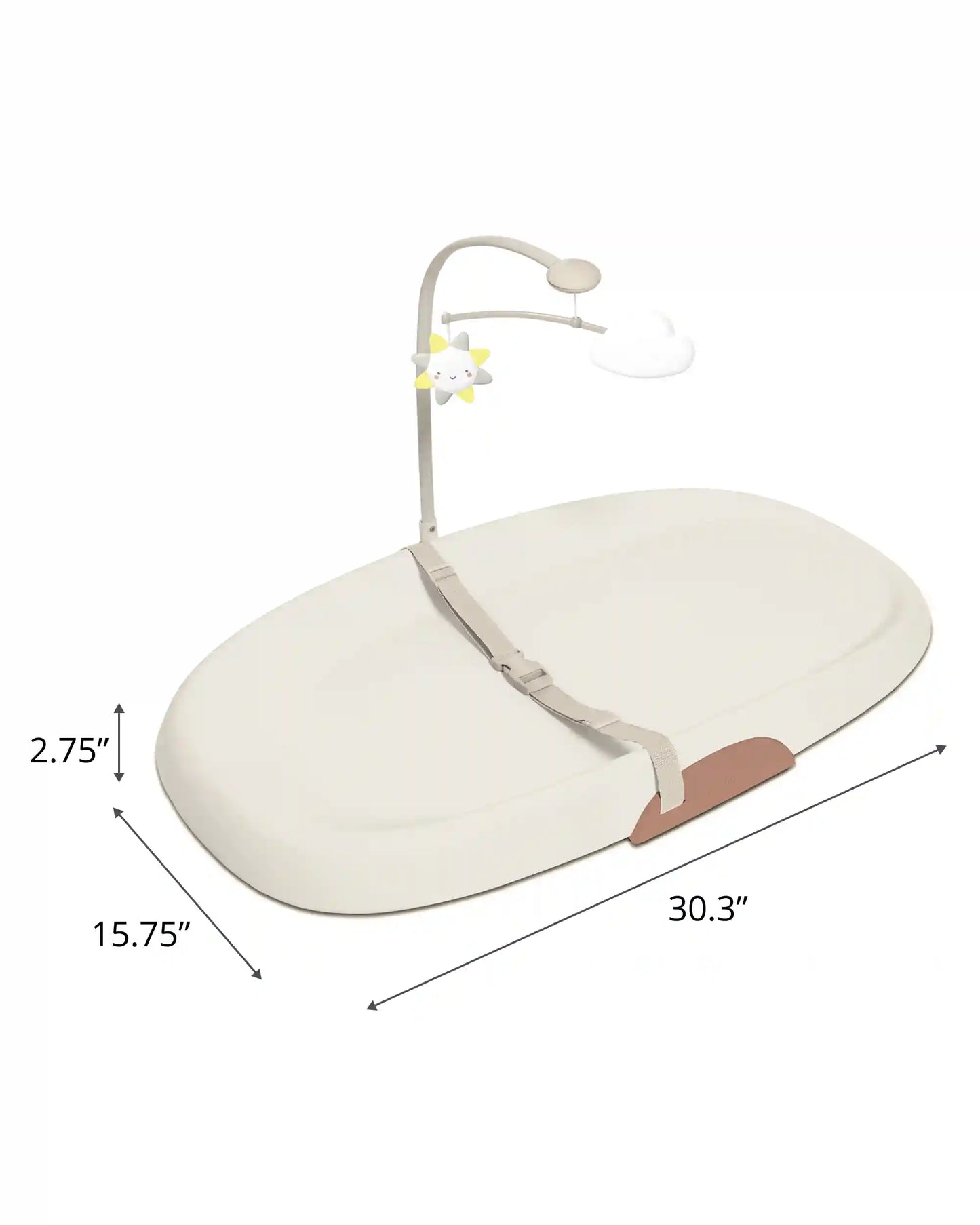 Nursery Style Wipe-Clean Changing Pad - 18 in - Oat