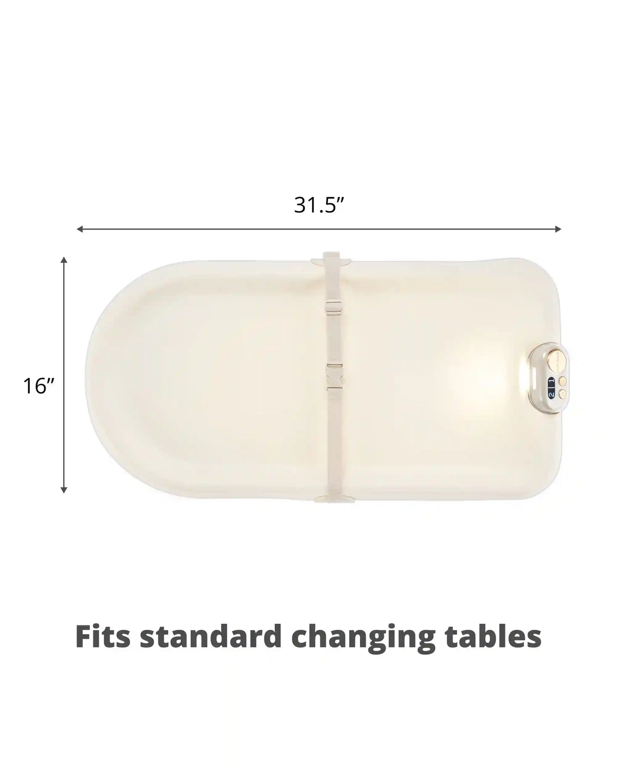 Nursery Style Light-Up Changing Pad & Diaper Tracker - Oat