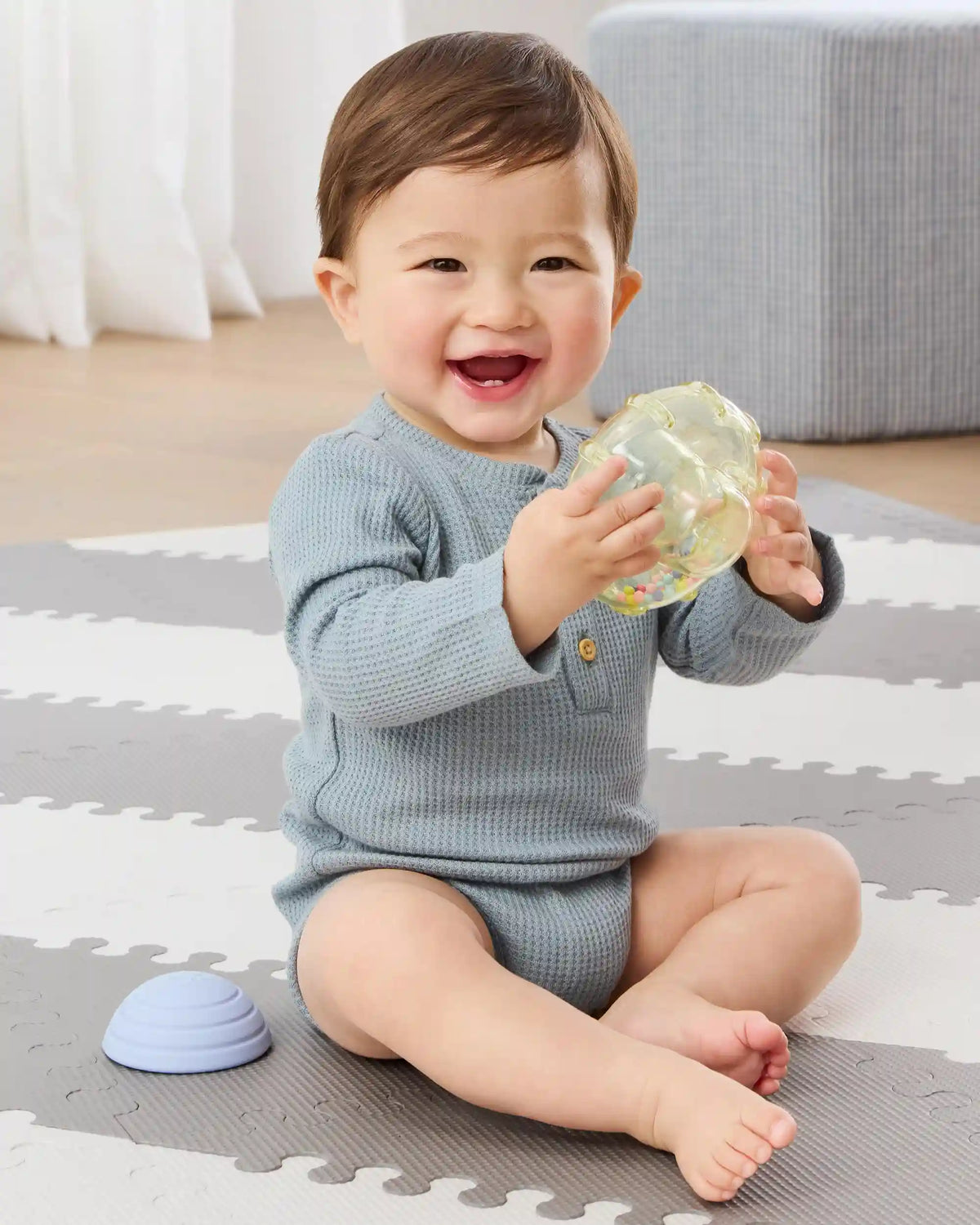 Seascape Stack & Crawl 4-in-1 Crab Baby Crawl Toy