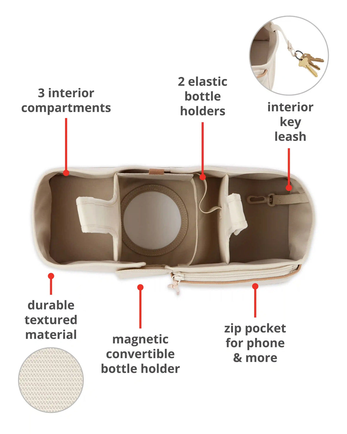Ultimate Stroller Organizer - Oat