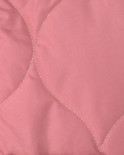Baby Girl Hooded Midweight Quilted Jacket - Pink