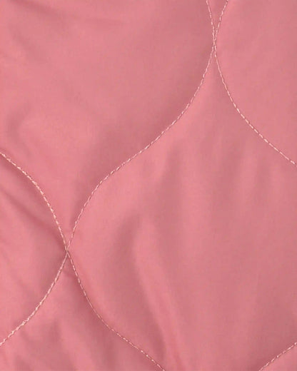 Toddler Girl Hooded Midweight Quilted Jacket - Pink