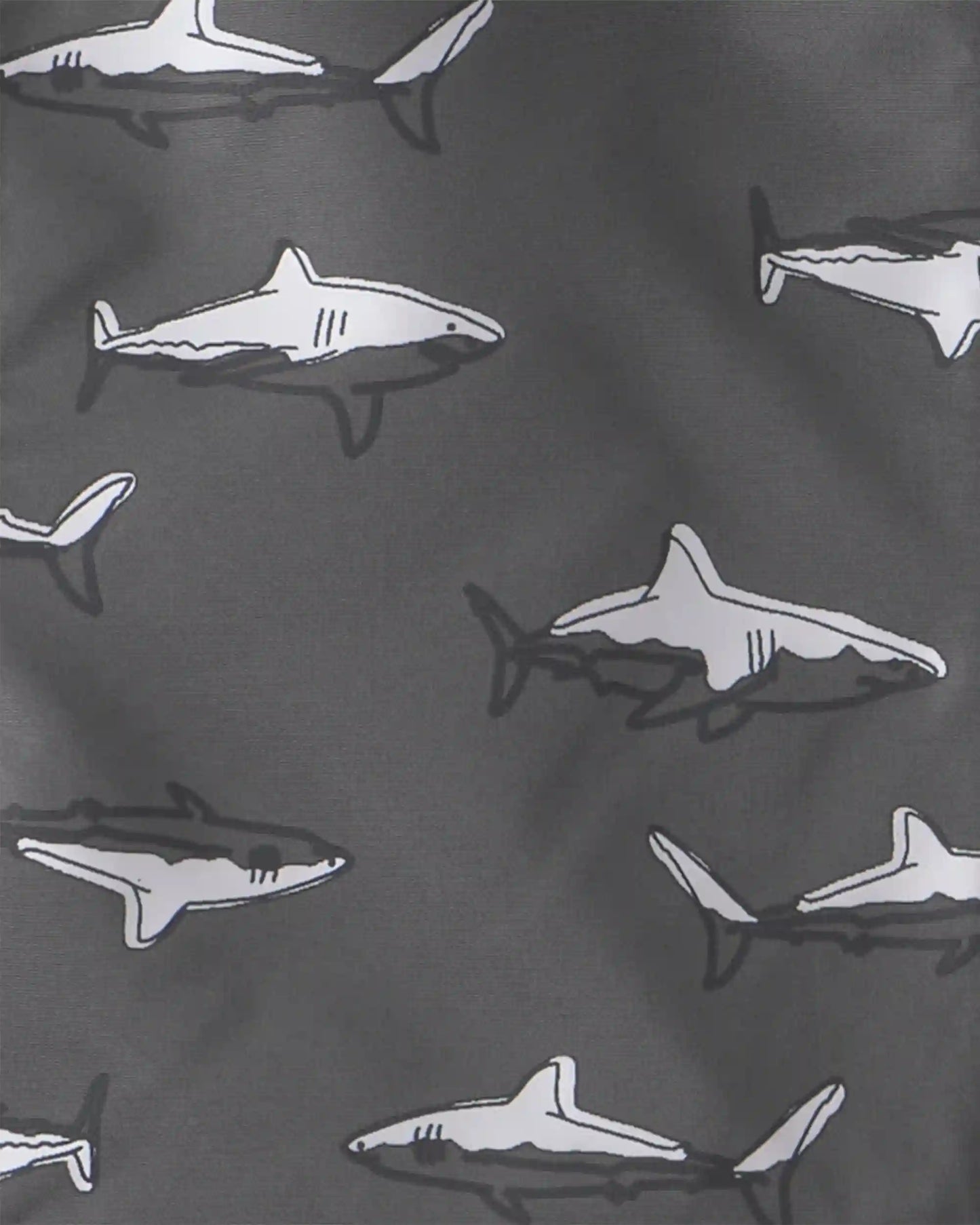 Baby Boy Shark Raincoat - Grey