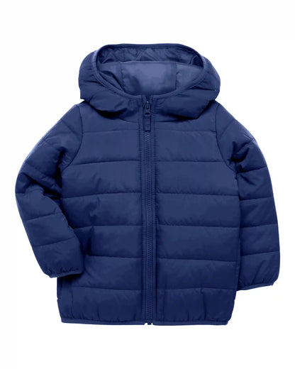 Boys Midweight Packable Puffer - Navy Blue