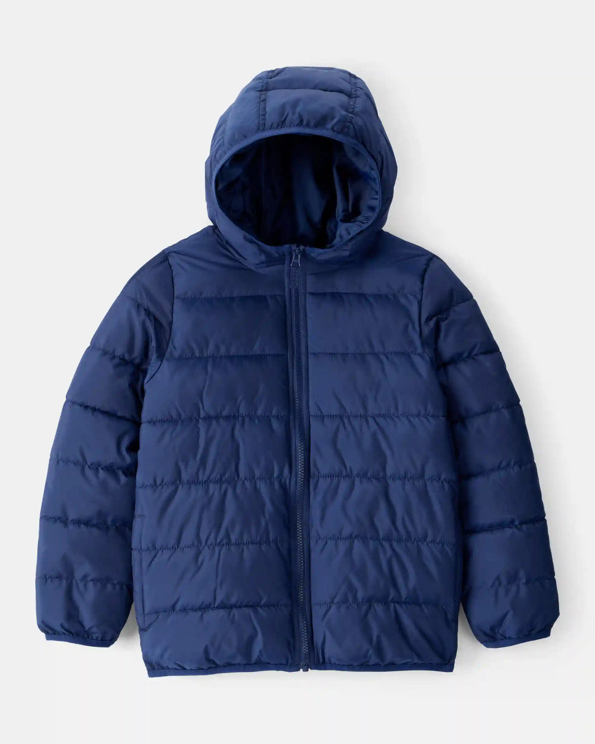 Boys Midweight Packable Puffer - Navy Blue