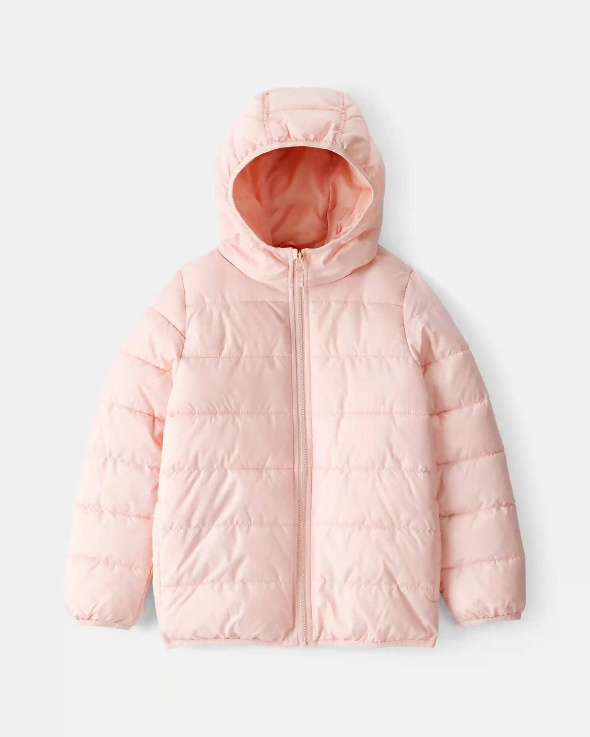 Girls Midweight Packable Puffer - Pink