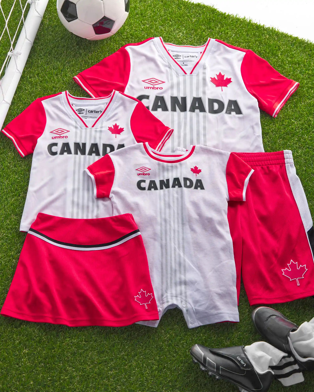 Girls Umbro Canada Active Skort - Red