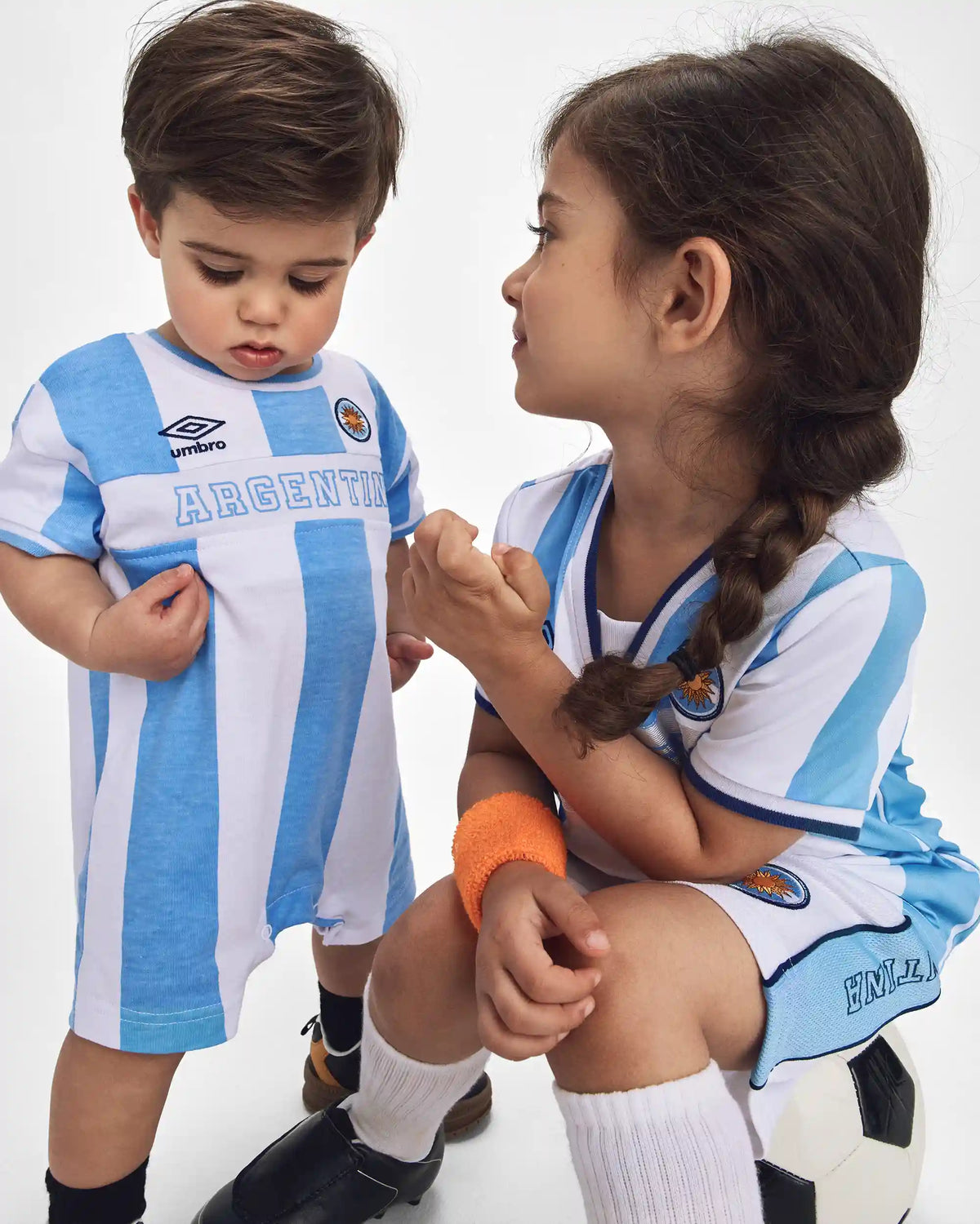 Toddler Girl Umbro Argentina Active Skort - Light Blue/White