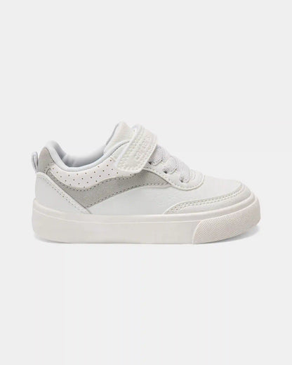 Toddler Boy Casual Shoes - White/Grey