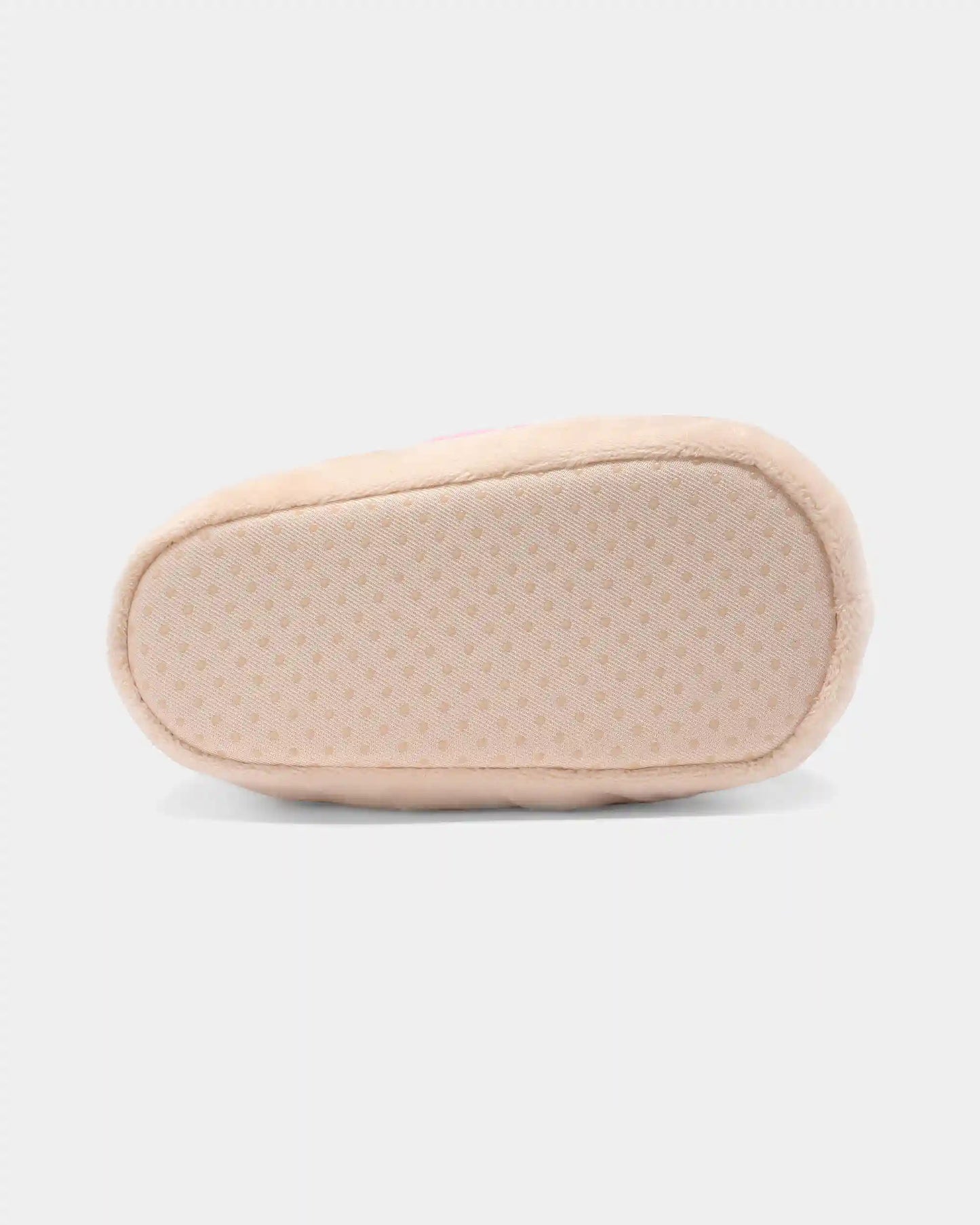 Girls Donut Slippers - Pink/Beige