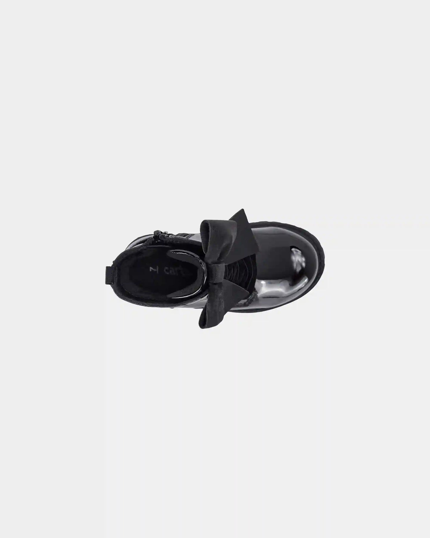 Toddler Girl Bow Combat Boots - Black
