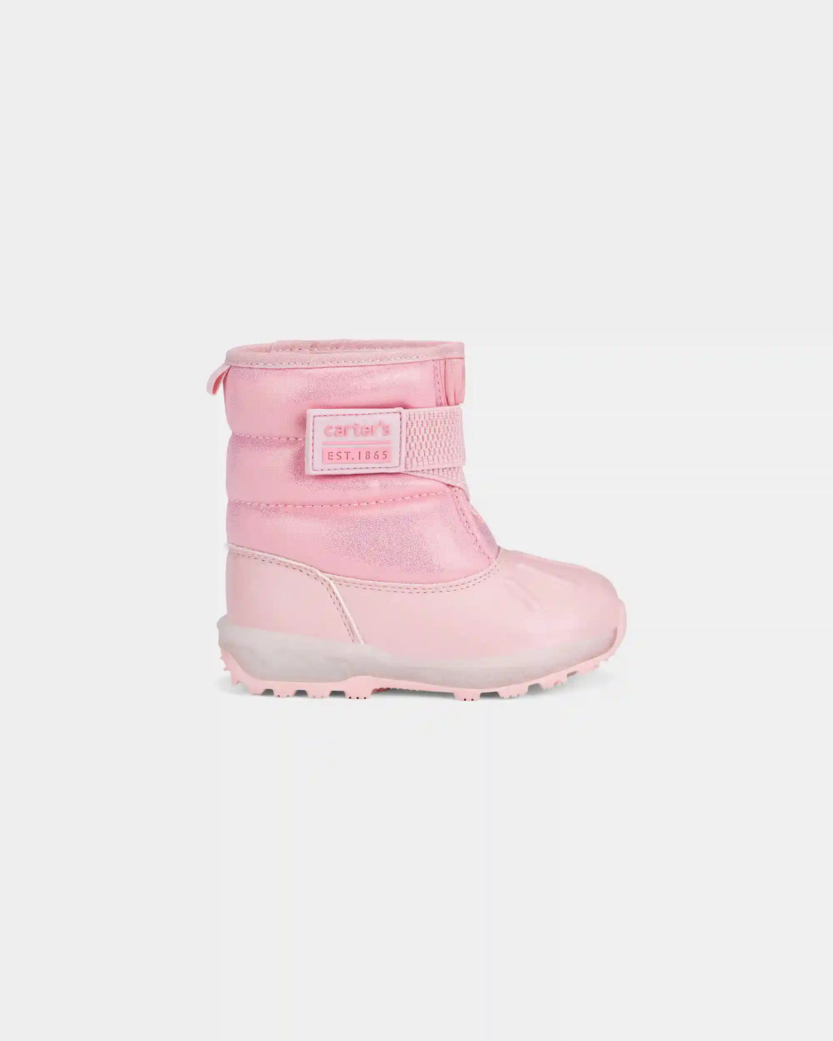 Toddler Girl Iridescent Light-Up Snow Boots - Pink
