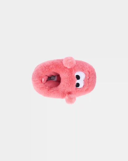 Girls Cozy Monster Slippers - Pink