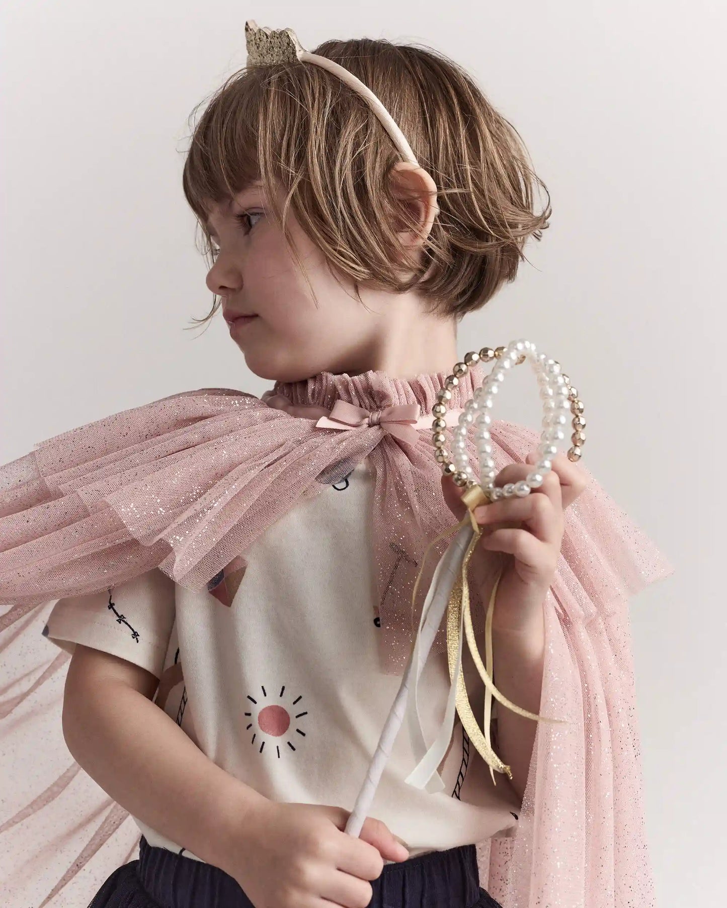 Toddler Girl 2-Pack Crown & Scepter Set - Gold/Pearl